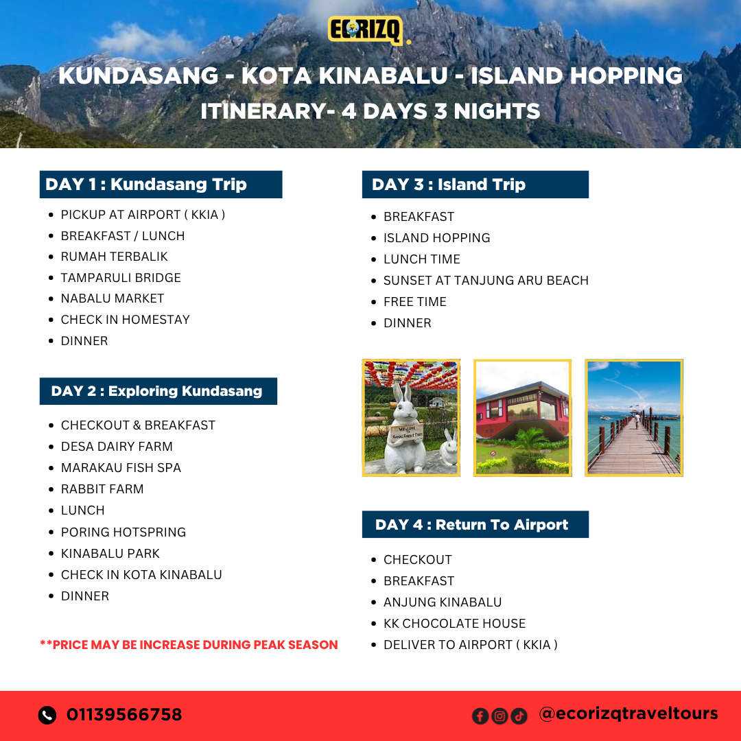 4D3N Inbound Itinerary