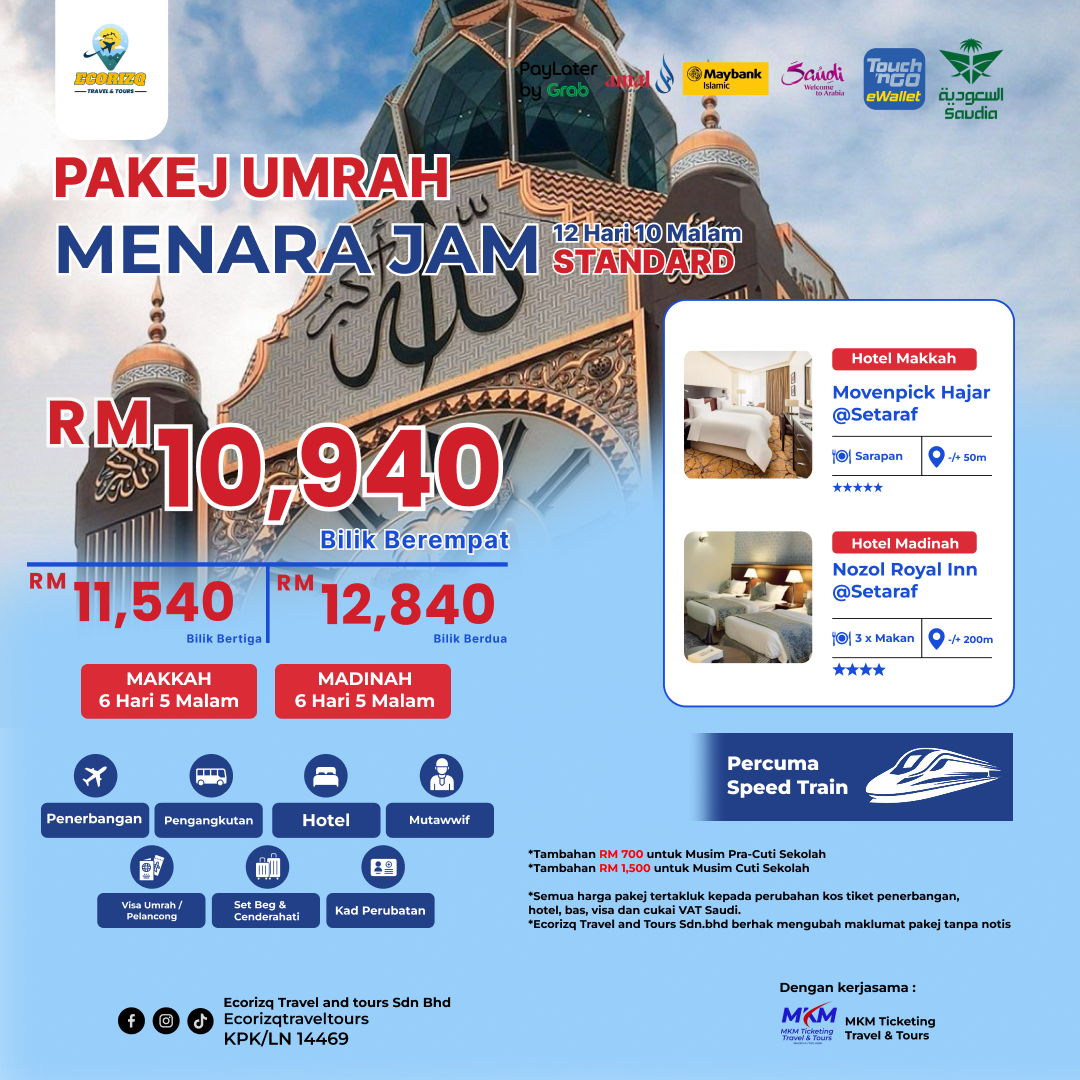 Umrah Menara Jam Standard Package